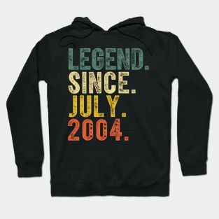 20 Legend Since July 2004 20Th Hoodie